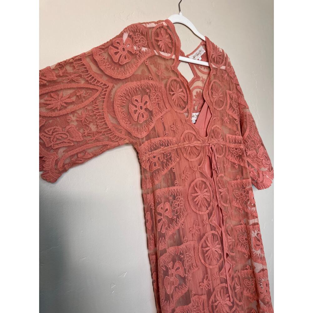 Jen's Pirate Booty Pixie Mykonos Kaftan Dress or Coverup in Clay MEDIUM/LARGE - Picture 3 of 7
